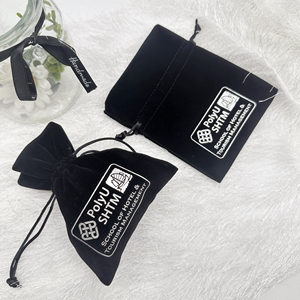 Nhà máy-trực tiếp Velour dây rút túi nhỏ phụ kiện bảo vệ và lưu trữ túi tùy chỉnh kích cỡ có sẵn với logo in ấn - Product Image 1