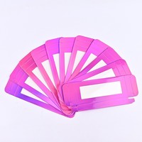Luxury Cosmetic Paper Boxes Discounted Price Stocked Colored Nail Board Packaging Cardstock for Food Wigs Embossing Printing