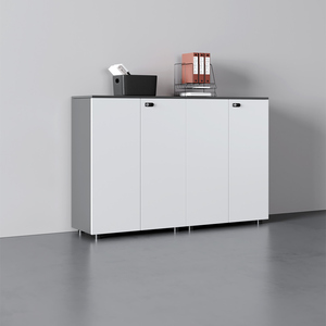 Meuble de classement moderne de luxe en MDF avec mécanisme de verrouillage, rangement classique en bois de caoutchouc pour livres, idéal pour les applications scolaires - Product Image 1