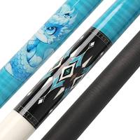 Fournisseur direct d'usine, fabricant de queues de billard en fibre de carbone, pointe de haute précision de 12,5 mm, bâton de billard personnalisé avec logo de marque OEM