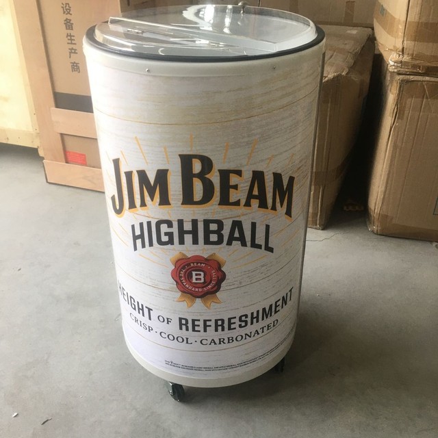 Graphic Changeable Commercial Round Barrel Beverage Party Cooler