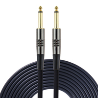 Instrument de musique 10 pieds 15 pieds 20 pieds 3m 6m batterie basse électrique 6.3mm câble d'alimentation de guitare