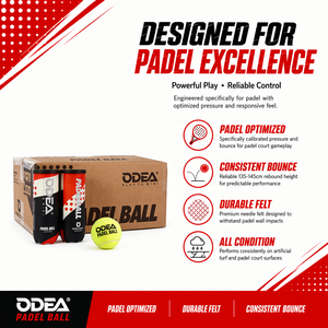 Pelota de Pádel y Tenis Profesional ODEA 2026, 45% Lana, Fieltro Tejido, Certificación IPF/FIP, Duradera, Alto Rendimiento, Portátil, OEM/ODM - Product Image 2