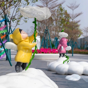 K509 lindo perro de dibujos animados gato estatuas personalización paisaje IP muñeca centro comercial parque temático jardín calle deco arte esculturas - Product Image 3