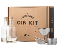 Coffret Cadeau d'Infusion de Cocktails au Rhum – Saveurs Variées : Caribbean Twist, Daiquiri Fraise – Pack de 3 (Sans Alcool) – Accessoires de Bar