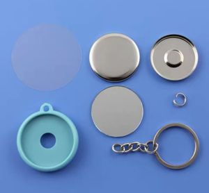 열쇠 고리 플라스틱 핀 휘장으로 58mm /56mm/50mm/44mm/32mm/25mmround 핀 단추 기장 부속
