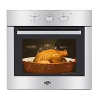 Junsky Four mural à convection encastrable de 24 pouces 3200W 65L avec rôtissoire, bouton de porte en verre triple couche en acier inoxydable