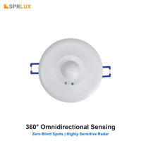 Offre Spéciale nouveaux appareils domotiques LED micro-ondes Radar capteur de mouvement interrupteur de lumière grande portée détecteur de plafond capteur de Position