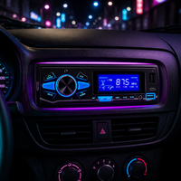 VOLOX S180 YD7388-IC 1 DIN Pemutar MP3 Mobil Lampu 7 Warna Bluetooth Stereo Radio 4-RCA Kontrol Aplikasi Harga Pabrik Grosir