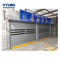 Puerta de muelle espiral de alto rendimiento de aluminio industrial de protección térmica de alta velocidad