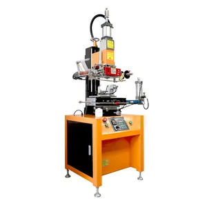 H200FR semi auto hot stamping foil machine for flat round plastic bottle printing machine