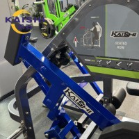 Machine à ramer commerciale Kaishi à triple charge de poids, en acier, avec fonctions de sécurité, multi-poignées, pour l'entraînement des pectoraux et du dos en salle de sport