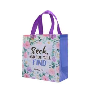 Bolsa para Biblia Reutilizable Ecológica de PP No Tejido con Asa y Diseño de Patrón Floral Variado A-2647 - Product Image 2