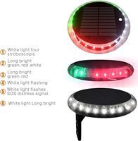 Lampe arrière IP67 étanche Signal feux de navigation bateau marin LED Position solaire SOS voyant d'avertissement RGW lumières