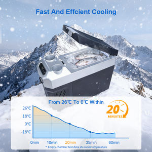 Nevera Portátil con Compresor de 12V/24V con Correa de Remolque para Mariscos, Pesca, Playa, Camping, <span class=keywords><strong>Mini</strong></span> <span class=keywords><strong>Congelador</strong></span> - Product Image 3