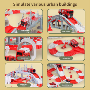 Jouet de train à glissière pour enfants, véhicule de piste de sauvetage à forte demande, aventure, quête, puzzle éducatif pour enfants, lien familial - Product Image 3