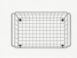 Chariot à linge en métal avec panier amovible, chariot utilitaire robuste pour la maison et la salle de bain - Product Image 3