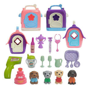 Jouets de rôle en gros d'usine, série de chiens de compagnie mignons, jouets en plastique mini maison de compagnie <span class=keywords><strong>pour</strong></span> enfants - Product Image 6