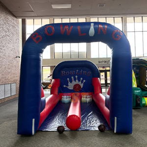 Location <span class=keywords><strong>de</strong></span> jeux <span class=keywords><strong>de</strong></span> bowling gonflables en PVC pour événements commerciaux, jeux sportifs en plein air pour enfants, jeux <span class=keywords><strong>de</strong></span> bowling amusants pour carnaval en vente - Product Image 2