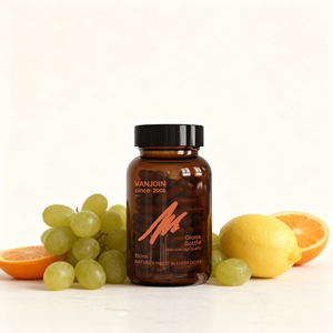 Vente en gros de flacons en verre ambré à large ouverture pour médicaments, vitamines et capsules, avec bouchon, disponibles en 60, 90 et 120 pilules - Product Image 2