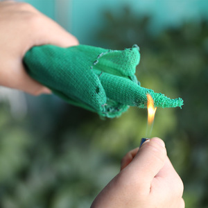 Red DE SEGURIDAD DE MALLA recubierta de Pvc ignífuga con logotipo personalizado para hoja de construcción 130gsm barrera de desechos andamio red de construcción - Product Image 2