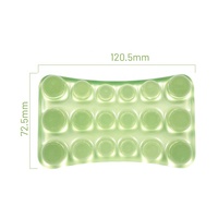 Tapis de souris de jeu en silicone gel transparent personnalisé, résistant à l'eau, avec repose-poignet, couleur dégradée, forme irrégulière, pour la maison et le bureau