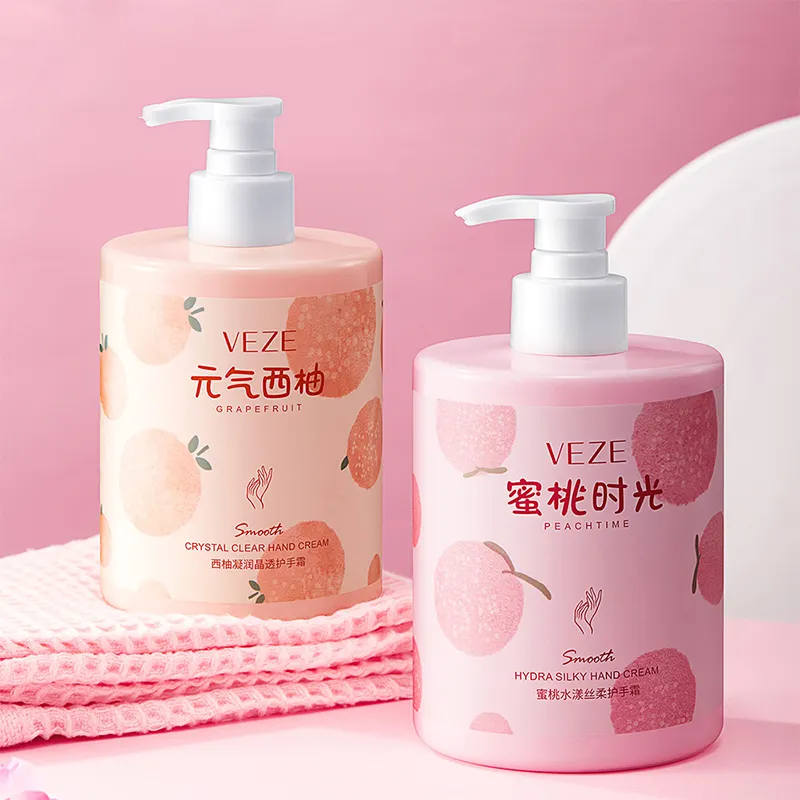 High quality hand care hydration refreshing and non sticky moisturizing large bottle fragrance hand cream