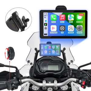 Écran de Navigation GPS Carplay <span class=keywords><strong>Moto</strong></span> Carabc avec Dashcam et Caméra 6 Pouces Étanche IPX7 IP68, Affichage Tactile <span class=keywords><strong>Moto</strong></span> Android Auto - Product Image 2