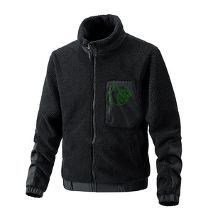 Chaqueta Térmica <span class=keywords><strong>de</strong></span> Forro Polar Personalizada para Hombre, Chaqueta <span class=keywords><strong>de</strong></span> Invierno con Forro <span class=keywords><strong>de</strong></span> Sherpa, Cierre Completo, Cuello Alto, Chaqueta Táctica para Senderismo al Aire Libre, Antiestática y Transpirable - Product Image 5