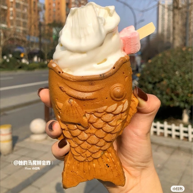 Japanese Ice Cream Taiyaki Maker Machine