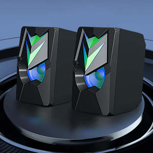 ลำโพงคอมพิวเตอร์สำหรับเล่นเกมส์ ใช้ได้กับแล็ปท็อป Mac คอมพิวเตอร์ตั้งโต๊ะ ลำโพงวูฟเฟอร์ ไฟ RGB ลำโพงมัลติมีเดีย - Product Image 1