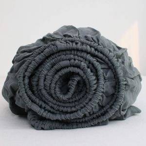 Ga Bọc Bằng Vải Lanh Ga Trải Giường Lanh Hữu Cơ Tự Nhiên 100% Nguyên Chất Đôi Queen King CK Đôi Nguyên Chất Ga Trải Giường Có Túi Sâu OEKOTEX - Product Image 1