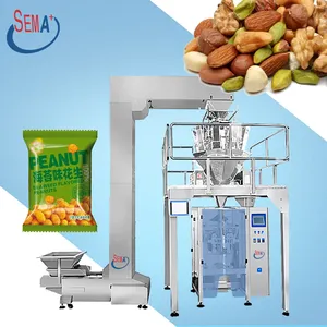 Automatic vertical salt bagging machine for packaging rice grains beans grains bags filling machines