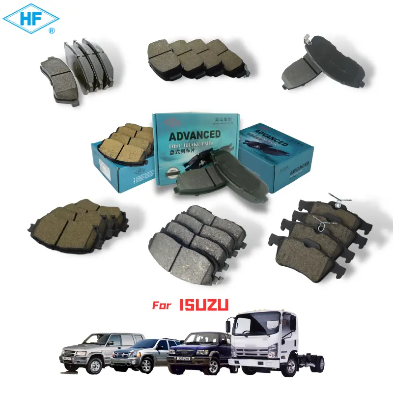 Utilisation pour Isuzu voiture camion pick-up plaquette de frein pièces de rechange plaquettes de frein en fibre de carbone/céramique/semi-métal pour Dmax Trooper Npr Tfr