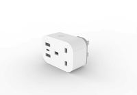 Prise intelligente avec télécommande Wi-Fi, 2 ports USB-A et 1 port USB-C, 13A, IP20, prise UK