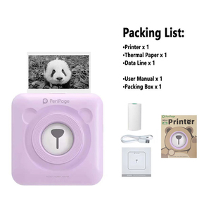 Imprimante thermique de poche <span class=keywords><strong>PeriPage</strong></span> A6 Mini portable noir et blanc sans encre, impression photo sur papier 58 mm, USB sans fil BT - Product Image 6