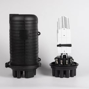 FTTH <span class=keywords><strong>exterior</strong></span> Interior 24F/bandeja 144F cúpula poste aéreo/pared fibra óptica <span class=keywords><strong>caja</strong></span> de cierre de empalme 8 puertos redondos pequeños - Product Image 5