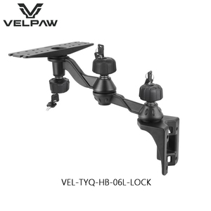 Support de fixation vertical Velpaw 12 pouces à double bras articulé pour sondeur de pêche et électronique marine Garmin Lowrance Humminbird Chartplotter - Product Image 1