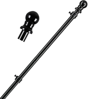 Support mural extérieur en aluminium et acier inoxydable pour mât de drapeau, kit de fixation pour drapeaux en gros
