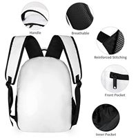 Sac à dos scolaire imperméable à motif géométrique unisexe, ensemble de 3 pièces, sac à lunch isotherme, logo personnalisé