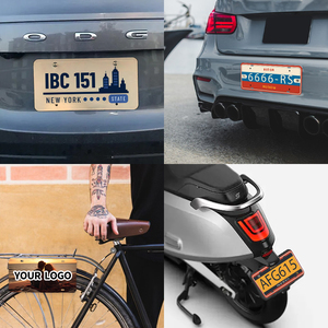 Plaque en métal état européen UE plaques vierges de véhicule plaques d'immatriculation de voiture personnalisées plaque d'immatriculation par sublimation 0.65mm 4 trous - Product Image 6