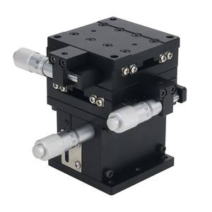 SEMXYZ-60 XYZ 3-Asse Lineare Manuale Fase 60x60 millimetri Micrometro Lineare <span class=keywords><strong>Stage</strong></span> con Incrociate-Cuscinetto A Rulli - Product Image 1