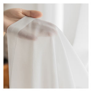 Innermor Super Doux La Grande Sensation de Main Blanc Tulle Rideaux pour la Décoration De Salon Moderne <span class=keywords><strong>Voile</strong></span> En Mousseline De Soie Solide Voilage - Product Image 1