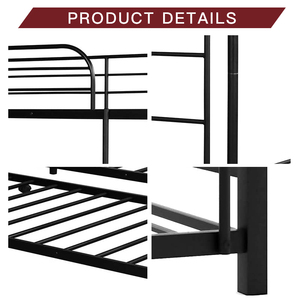 Cama Triple Multifuncional con Estructura Metálica y Tercera Cama Extraíble - Product Image 5
