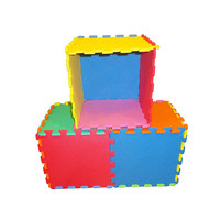 Matras Bermain Edukatif Anak, Blok Bangunan, Alas Merangkak Bayi, Penyimpanan & Rumah Bermain DIY, Matras Puzzle EVA Foam yang Dapat Disambung