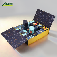 Caja de papel con calendario de Navidad con diseño de cuenta regresiva de 24 días al por mayor, regalos personalizados de aceites esenciales con acabado laminado mate