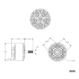 Motore Brushless SEQURE Q2812 1115KV per Droni FPV da 7/<span class=keywords><strong>8</strong></span>/9 Pollici, per Corse ad Alta Velocità e Droni a Lungo Raggio - Product Image 5