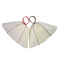 Chapeau de sauna personnalisé de qualité supérieure à 5 panneaux, couleurs variées, protection contre la chaleur, chapeau de sauna en feutre de laine pour SPA