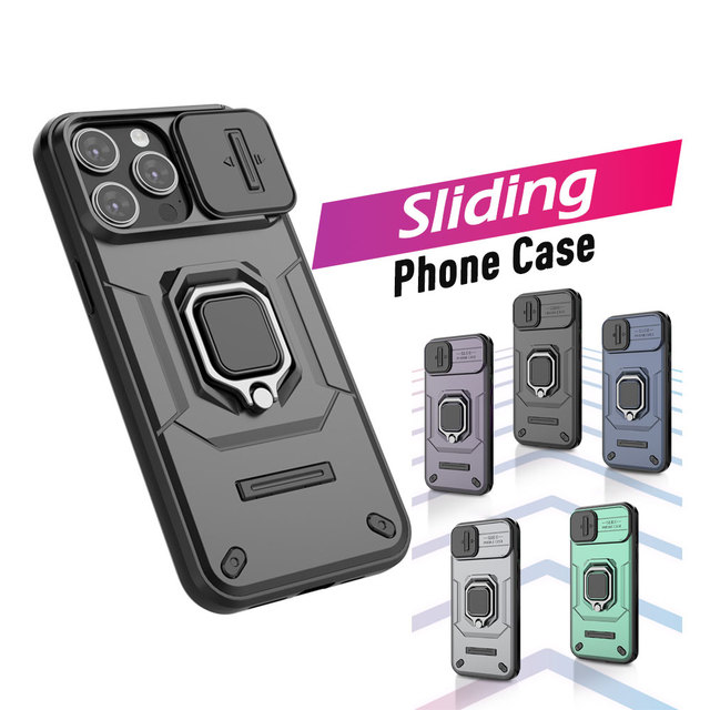 Slide Phone Case for Iphone 15 14 13 12 11 10 Plus Pro Max Rotating Camera Lens Protector Magnetic Privacy Cover Sjk098 Laudtec