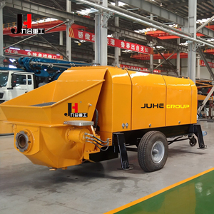 Bomba de Concreto Estacionaria Montada en Remolque, Bombas de Concreto Marca JUHE, Bomba de Concreto con Motor y Certificación CE e ISO en Venta - Product Image 3